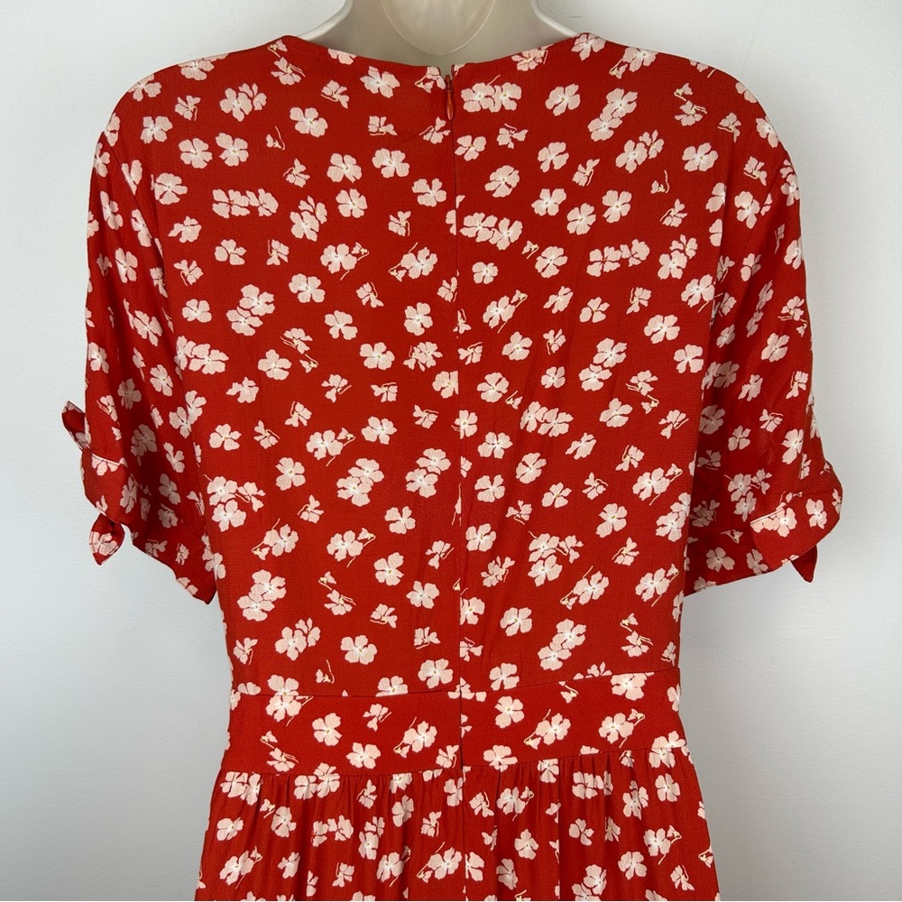 NWT Madewell Button-Front Retro in Happy Hibiscus Dress sz 16 Indie Coquette - Picture 10 of 16